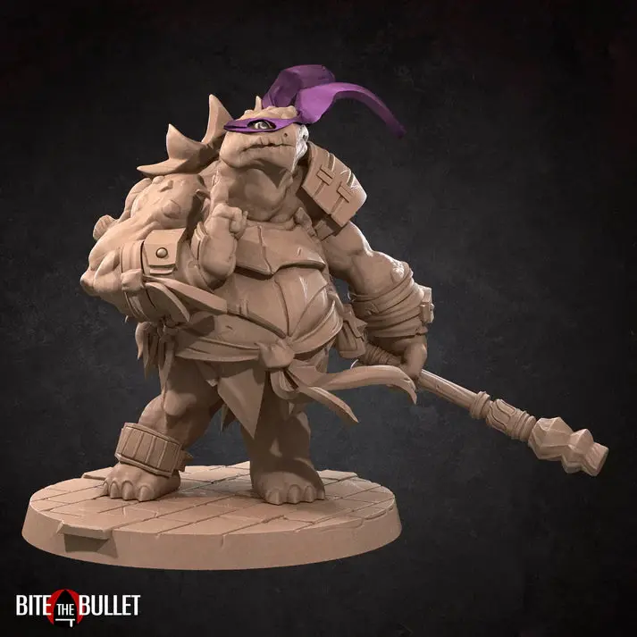 Tortle Fighter Male (Donatello) D&D Miniature 1