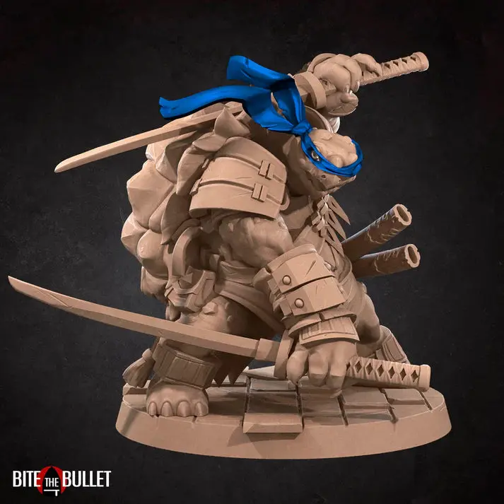 Tortle Fighter Male (Leo) D&D Miniature 1
