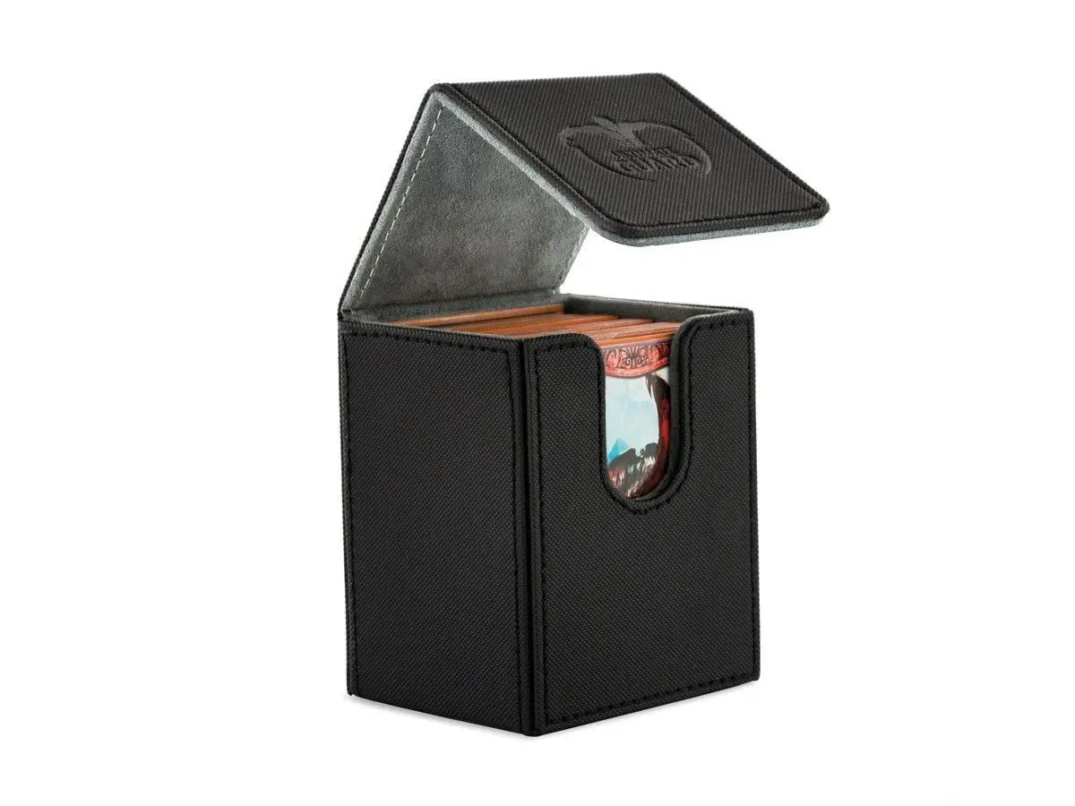 Ultimate Guard Flip Deck Case 100+ Standard Size Xenoskin Black Deck Box 1