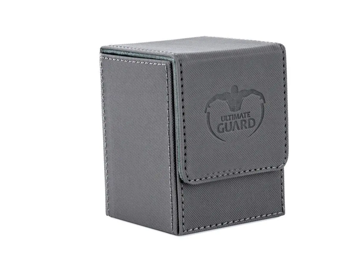 Ultimate Guard Flip Deck Case 100+ Standard Size Xenoskin Grey Deck Box 1