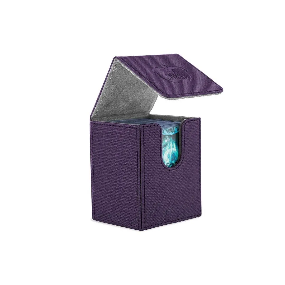 Ultimate Guard Flip Deck Case 100+ Standard Size Xenoskin Purple Deck Box 1