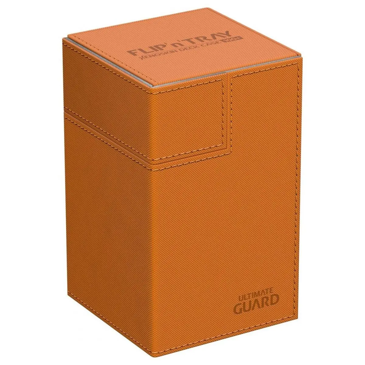Ultimate Guard Flip N Tray Deck Case 100+ Standard Size Xenoskin Orange Deck Box 1