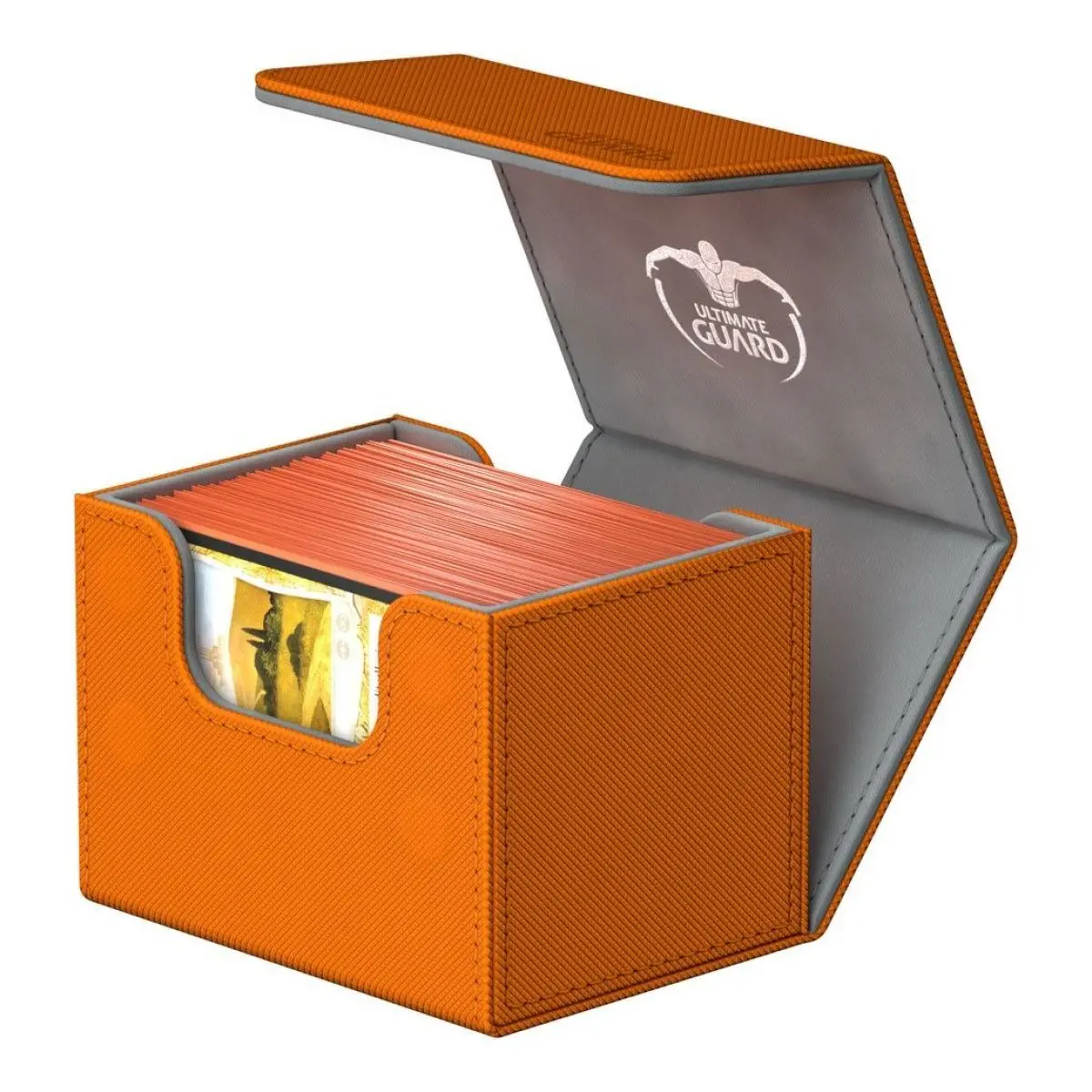 Ultimate Guard Sidewinder 100+ Standard Size Xenoskin Orange Deck Box 1