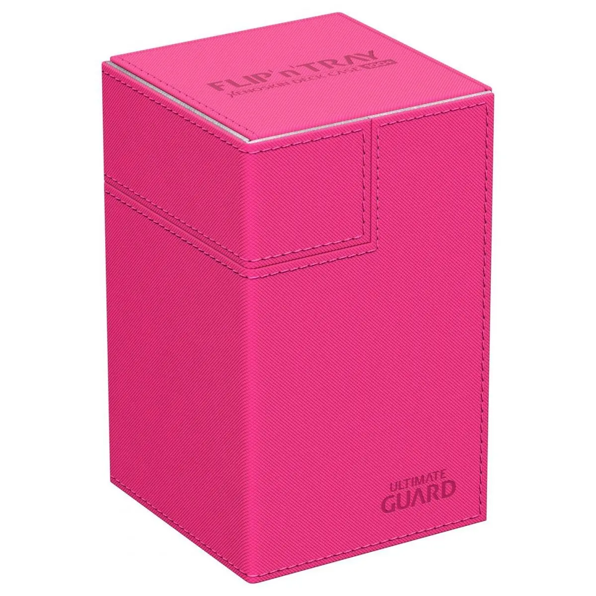 Ultimate Guard Flip N Tray Deck Case 100+ Standard Size Xenoskin Pink Deck Box 1