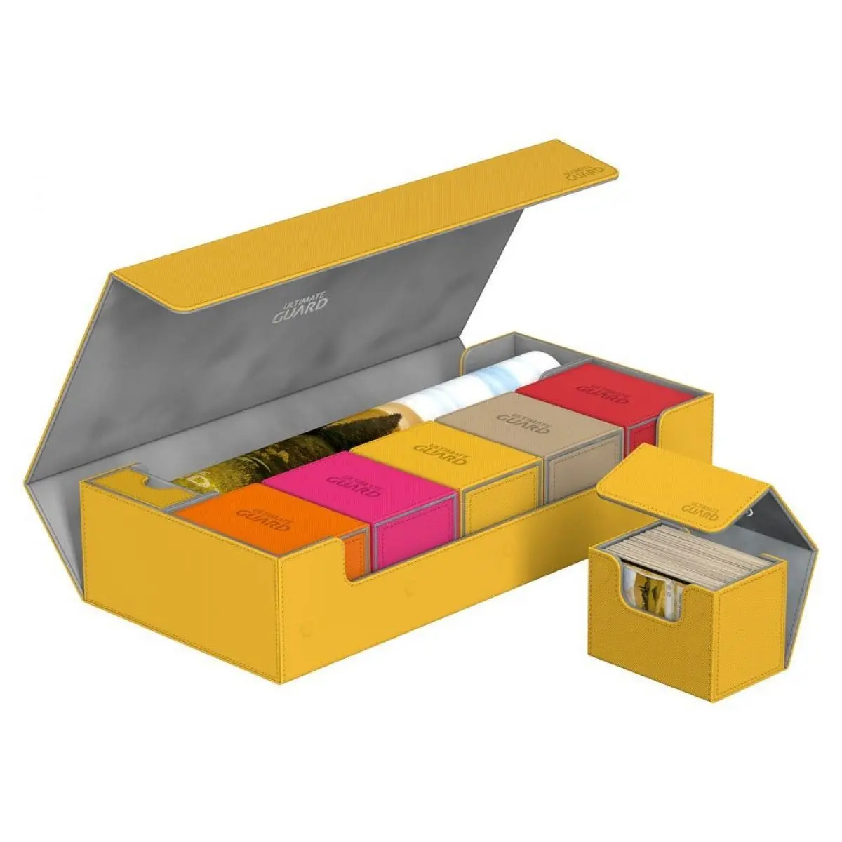 Ultimate Guard Superhive 550+ Standard Size Xenoskin Yellow Deck Box 1