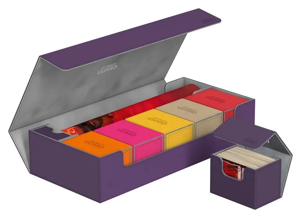 Ultimate Guard Superhive 550+ Standard Size Xenoskin Purple Deck Box 1