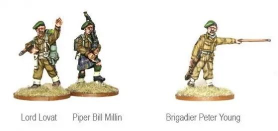 British Commando Characters - Lovat, Millin, Young (Blister) 1