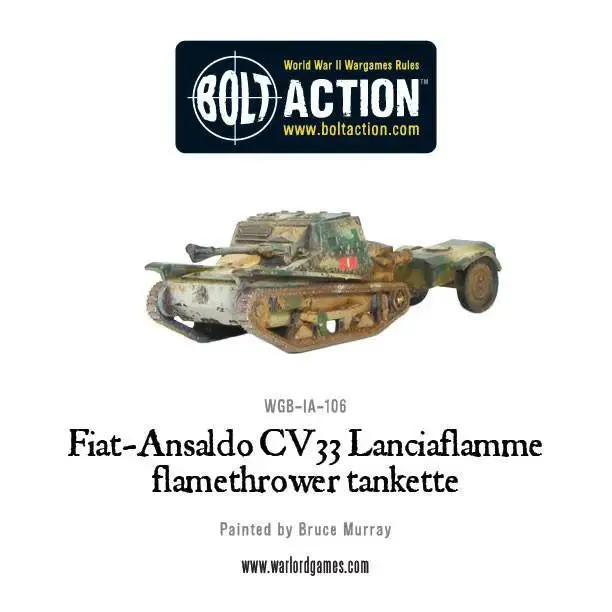 Fiat-Ansaldo Cv33 Lanciaflamme Flamethrower Tankette (Pack) 1