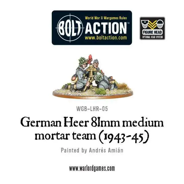 German Heer 81Mm Medium Mortar Team (1943-45) (Blister) 1