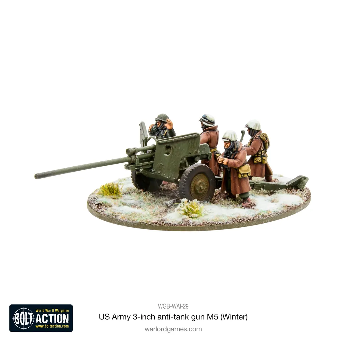 Us Army M5 3" Anti-Tank Gun Winter (Big Blister) 1