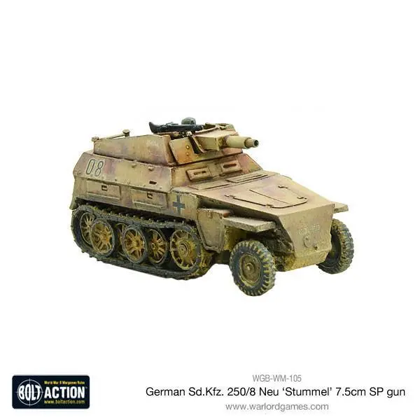 Sd.Kfz 250/8 Neu 'Stummel' 7.5Cm Sp Gun (Pack) 1