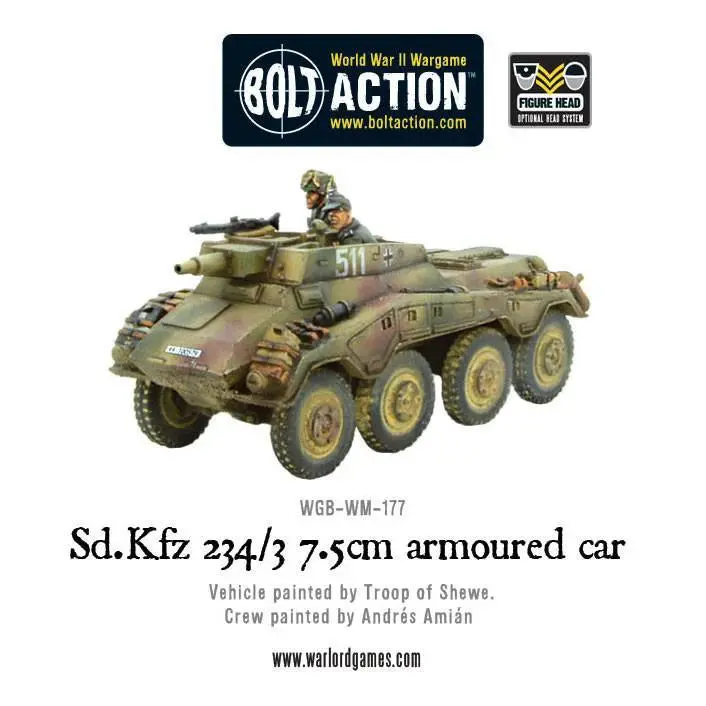Sd.Kfz 234/3 7.5Cm Armoured Car (Pack) 1
