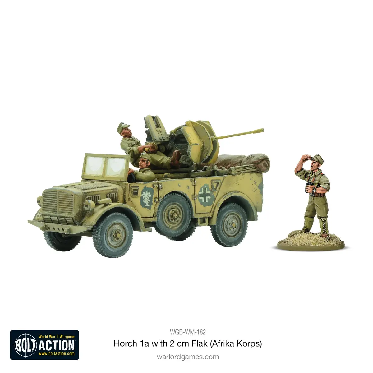Horch 1A With 2Cm Flak (Afrika Korps) (Bundle Pack) 1