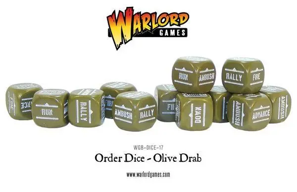 Order Dice - Olive Drab 1