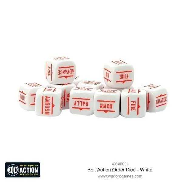 Order Dice - White 1