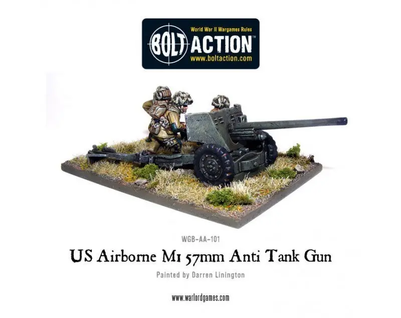 Us Airborne 57Mm Atg & Crew (Blister) 1