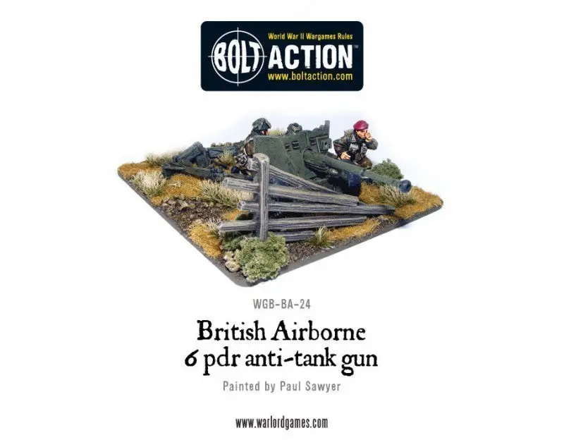 British Airborne Six Pounder At Gun (Blister) 1