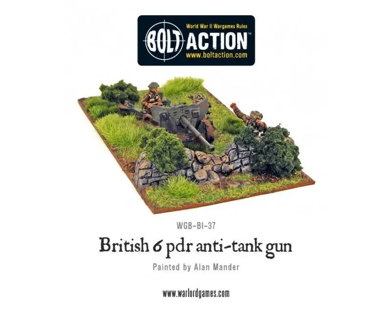 British 6 Pounder At Gun (Blister) (Oop) 1