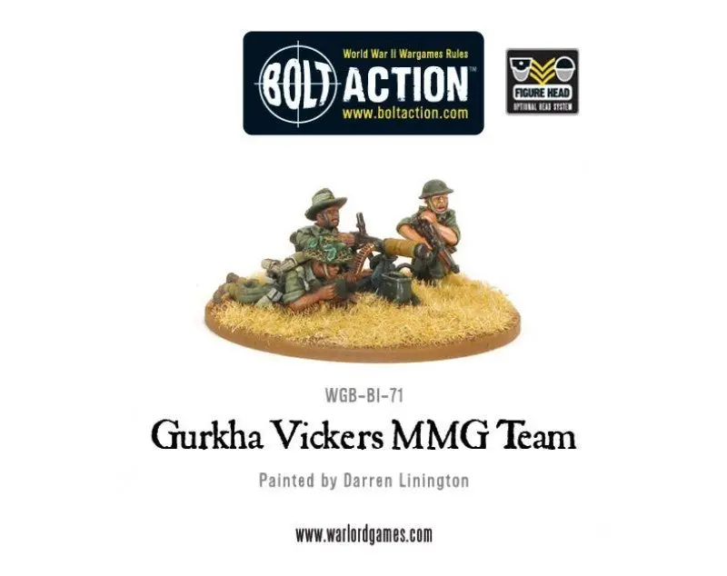 Gurkha Vickers Mmg Team (Blister) 1