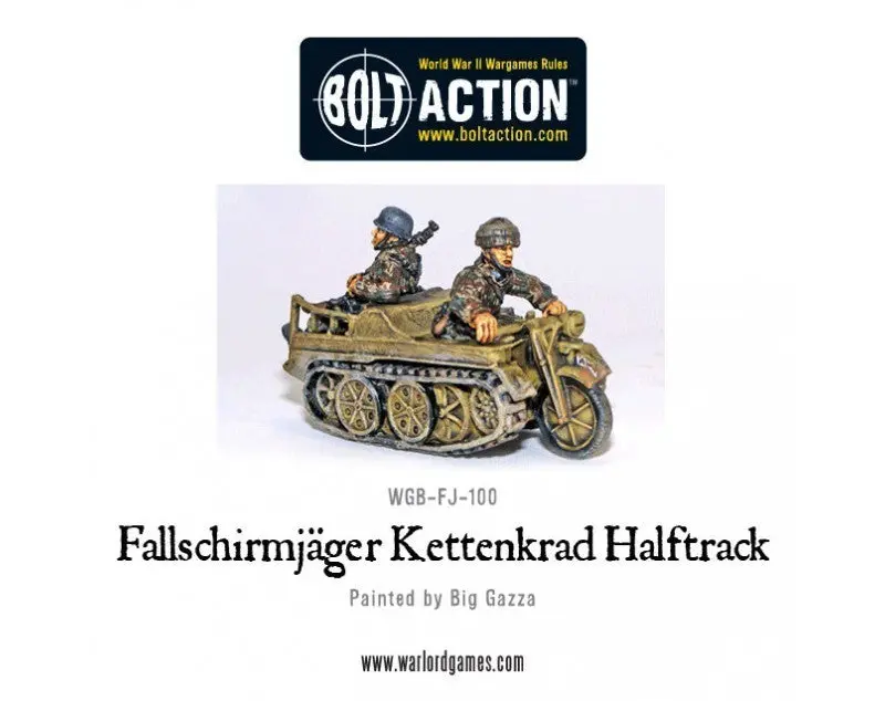 Fallschirmjäger Kettenkrad Halftrack (Blister) 1