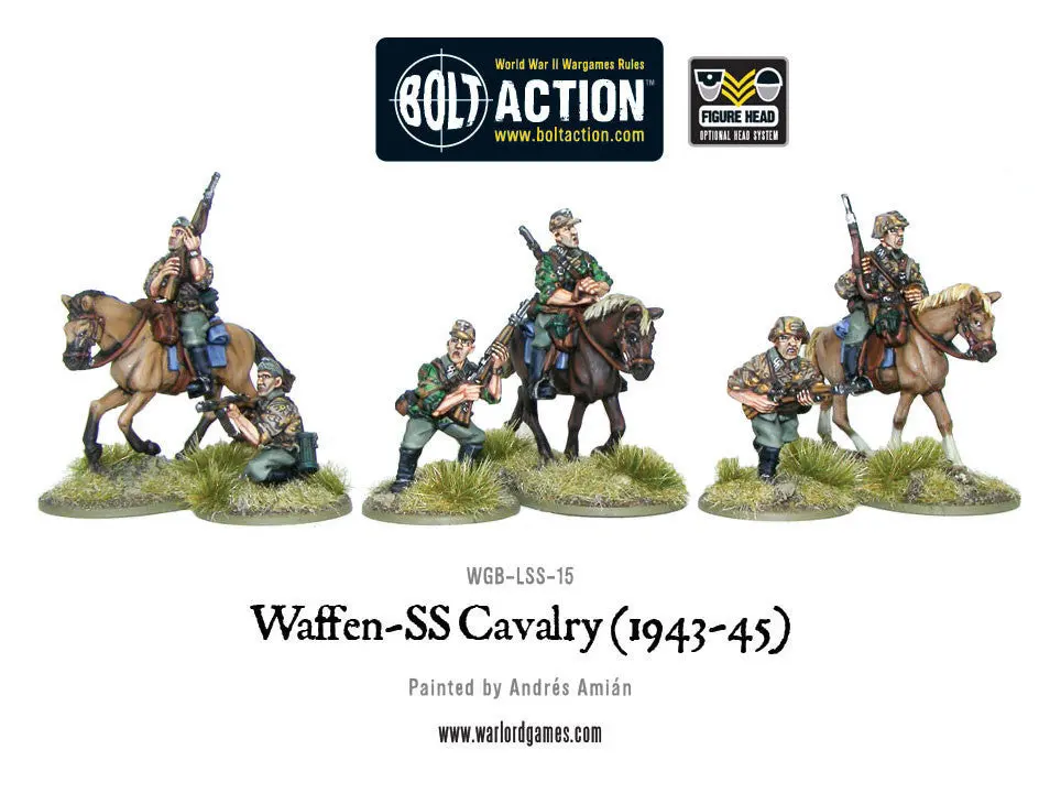 Waffen-Ss Cavalry Nco & Lmg Team (1942-45) (Blister) 1