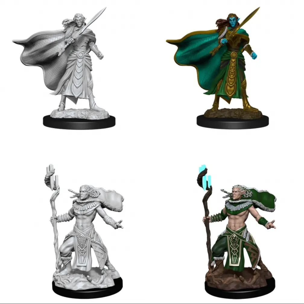 Elf Fighter & Elf Cleric 1