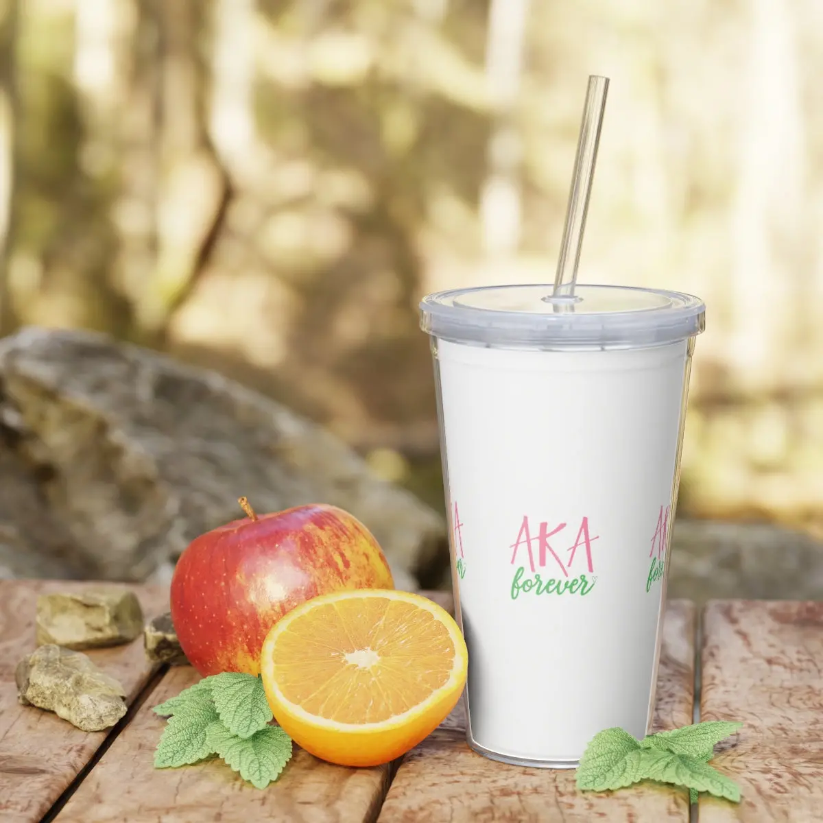 Aka Forever Plastic Tumbler With Straw 1