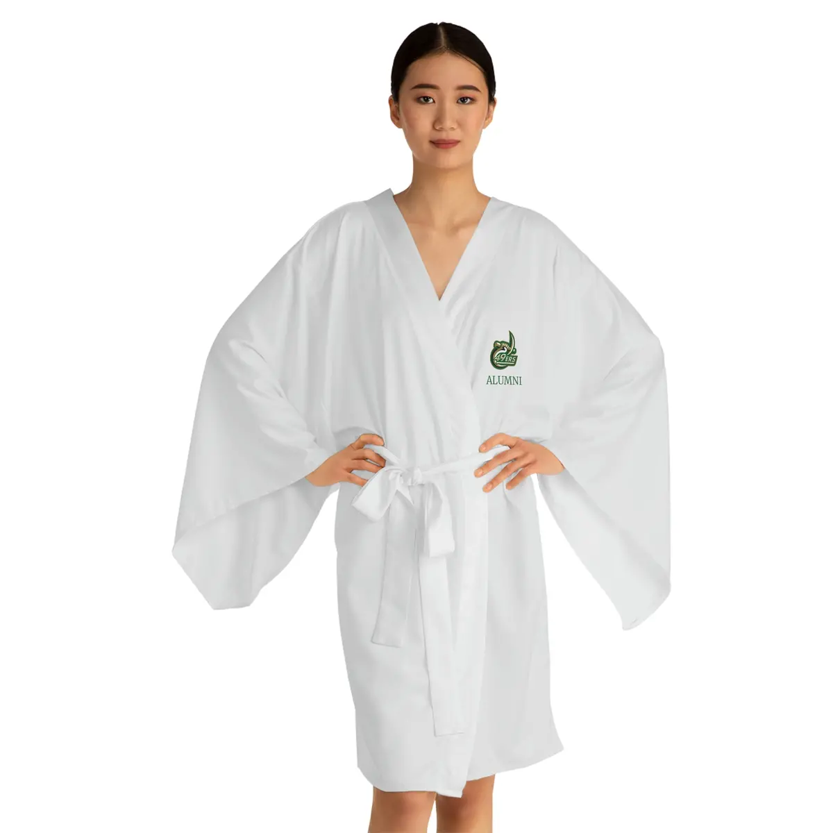 Uncc Alumni Long Sleeve Kimono Robe 1