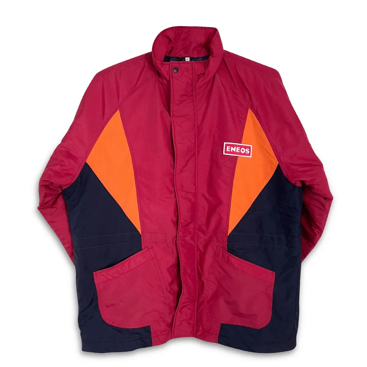 Authentic Retro Jdm Eneos Japan Oil Staff Winter Overcoat Jacket 1