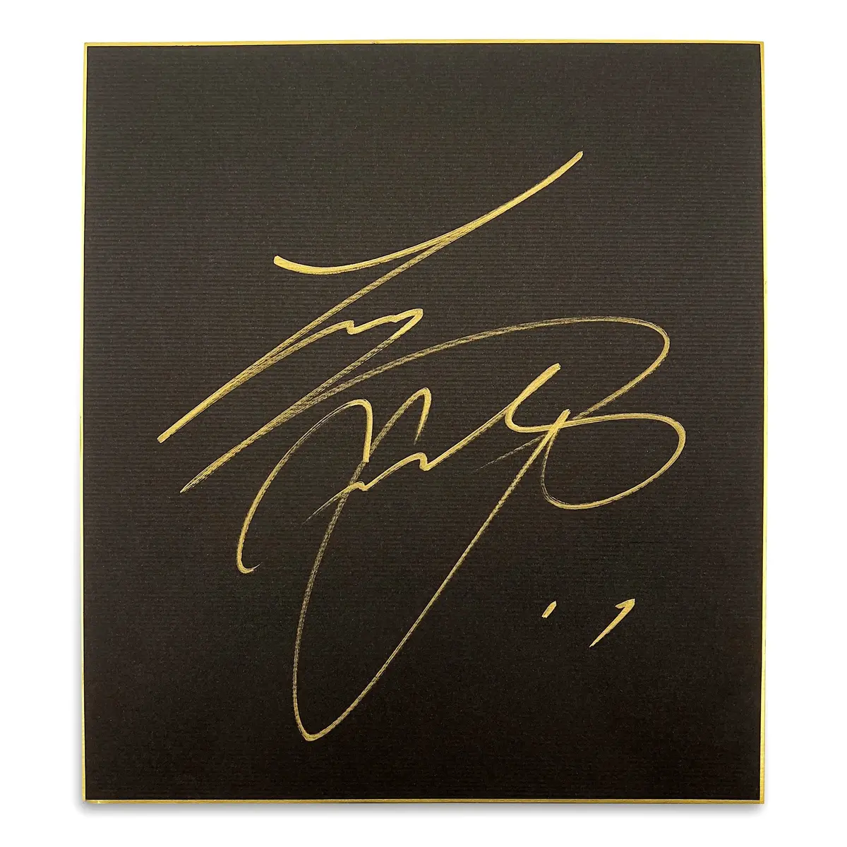 Autographed Signed Nippon Ham Fighters Era Shohei Ohtani Shikishi Black Gold 1