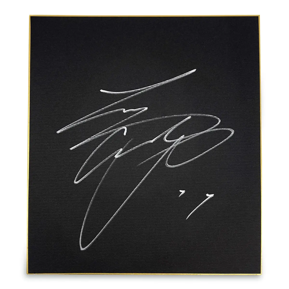 Autographed Signed Nippon Ham Fighters Era Shohei Ohtani Shikishi Black Silver 1