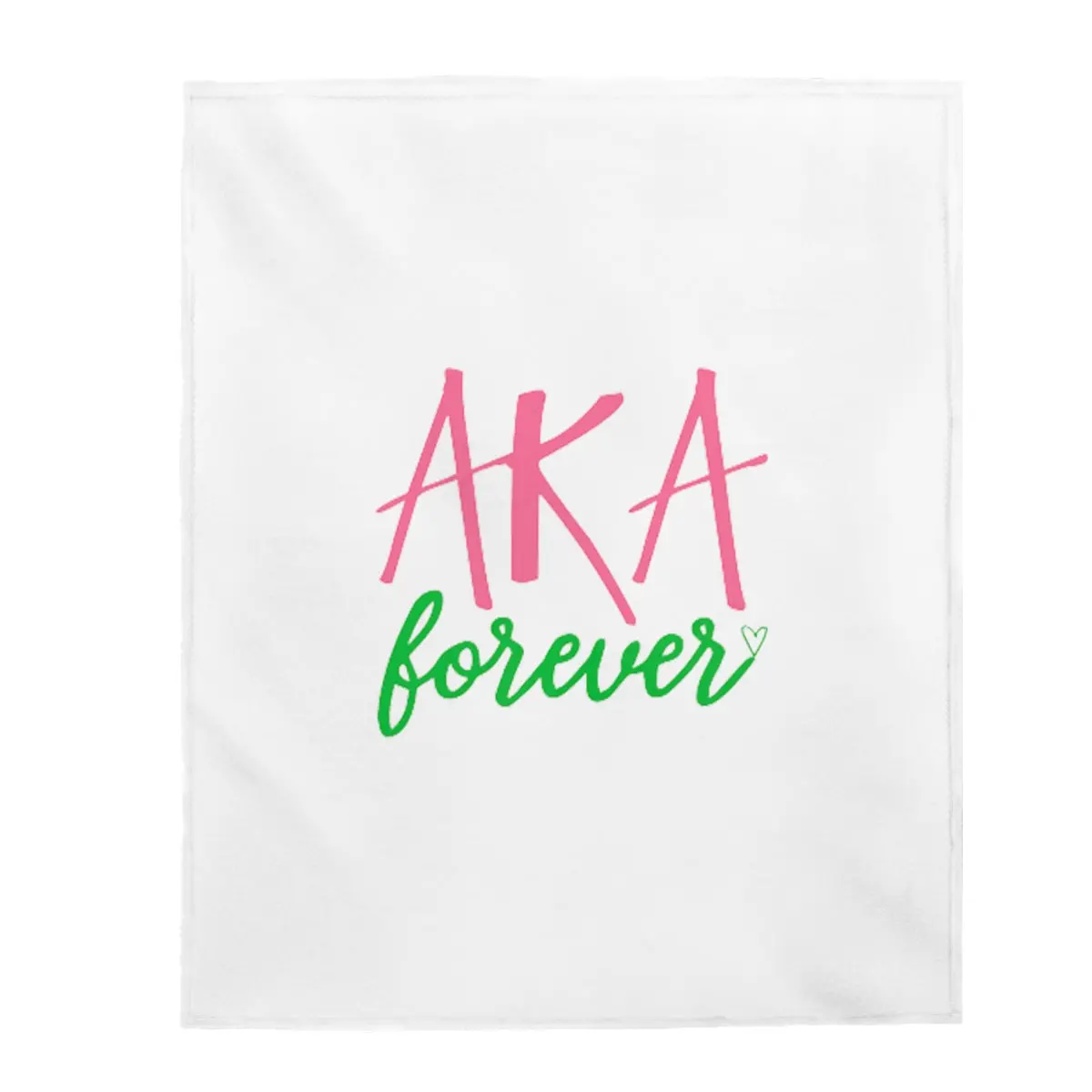 Aka Forever Velveteen Plush Blanket 1