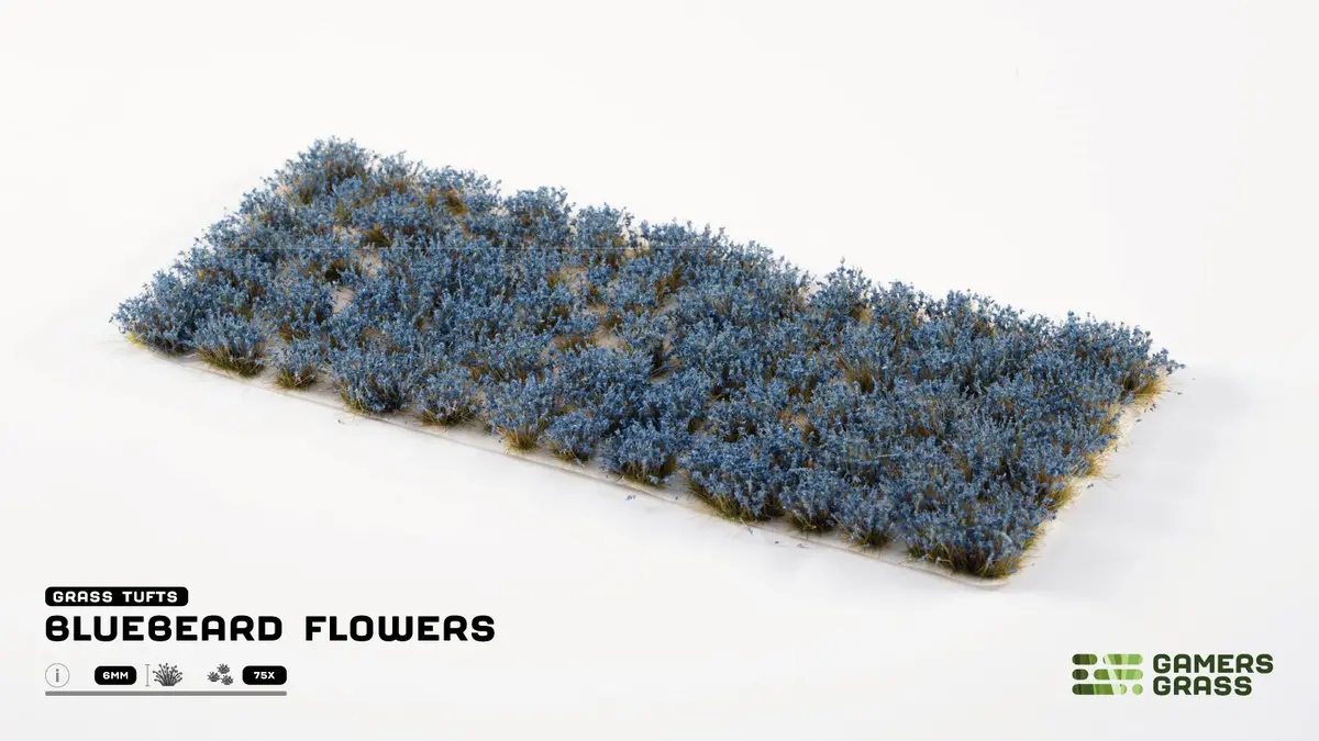 Bluebeard Flowers - Gamers Grass 1