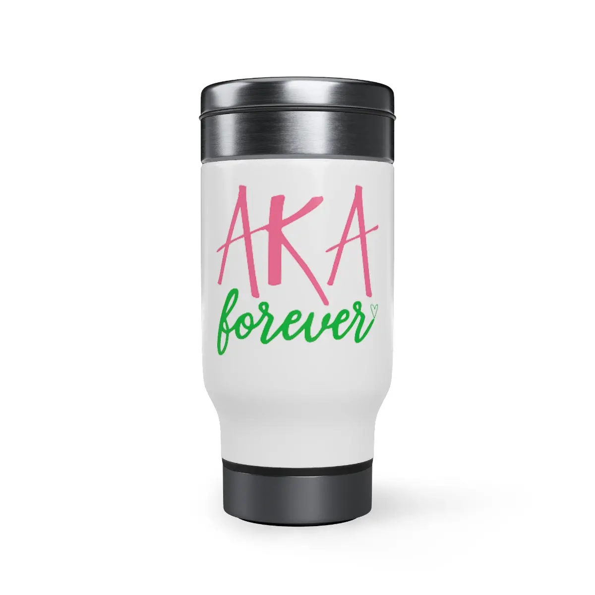 Aka Forever Stainless Steel Travel Mug With Handle, 14Oz 1