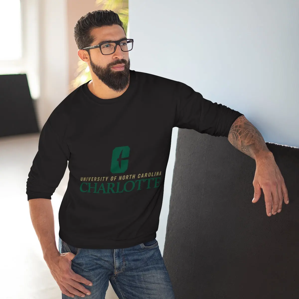 Uncc Unisex Crew Neck Sweatshirt 1