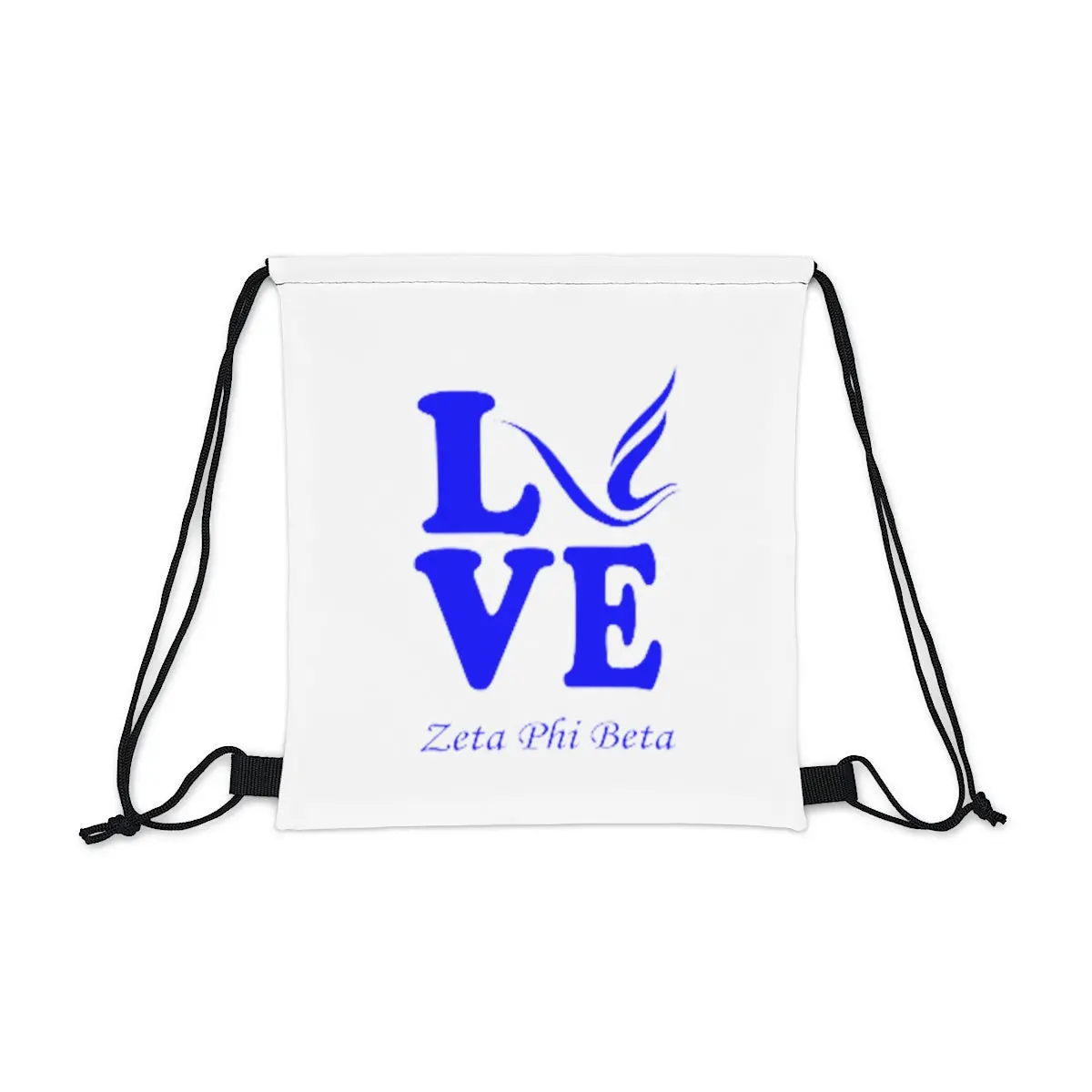 Zeta Phi Beta Love Drawstring Bag 1