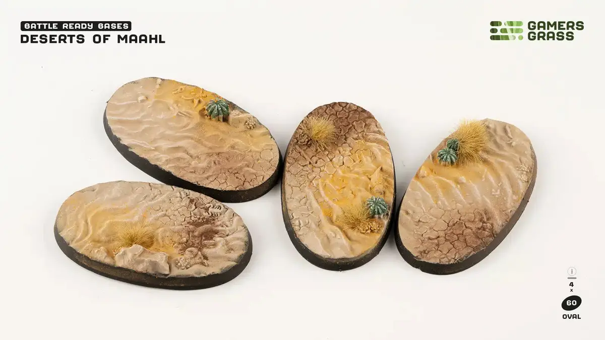 Deserts Of Maahl Bases Oval 60Mm (X4) (Special Order) 1