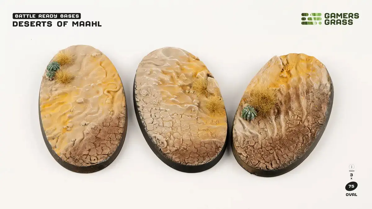 Deserts Of Maahl Bases Oval 75Mm (X3) (Special Order) 1