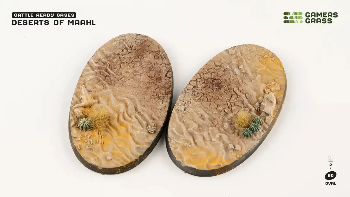 Deserts Of Maahl Bases Oval 90Mm (X2) (Special Order) 1