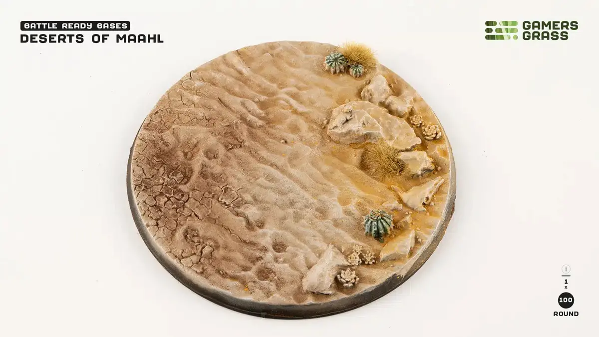 Deserts Of Maahl Bases Round 100Mm (X1) (Special Order) 1
