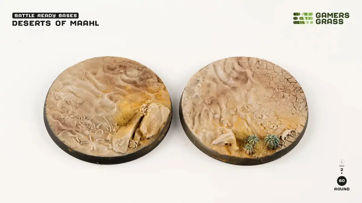 Deserts Of Maahl Bases Round 60Mm (X2) (Special Order) 1