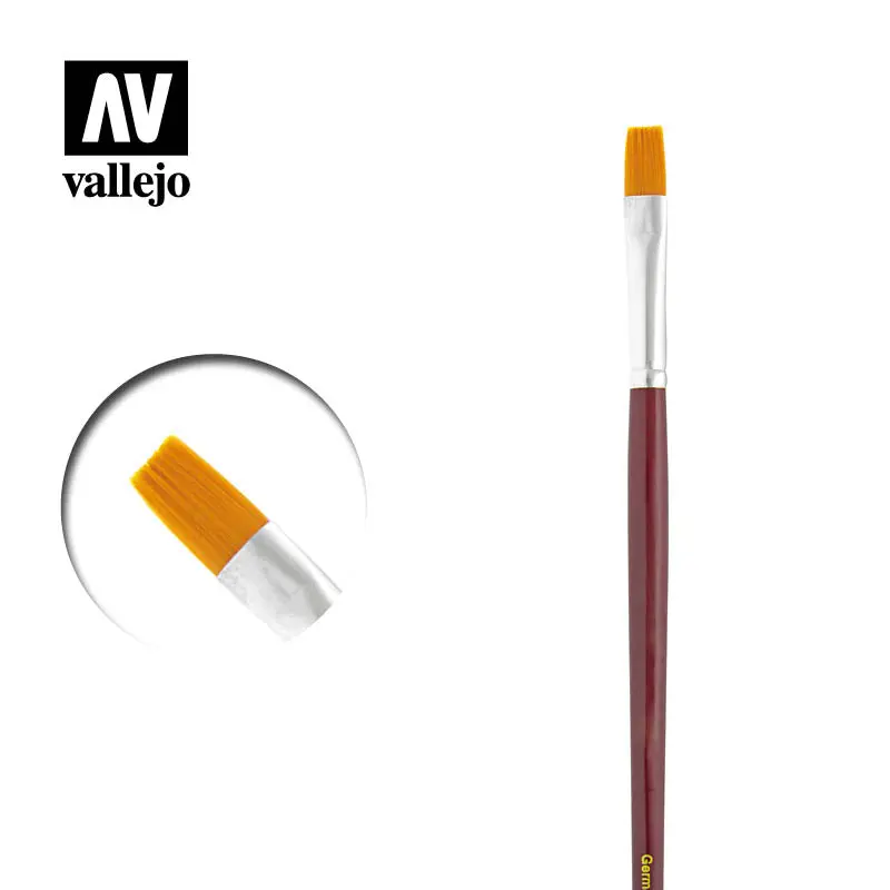 Vallejo Brushes - Effects - Flat Rectangular Brush No. 10 1