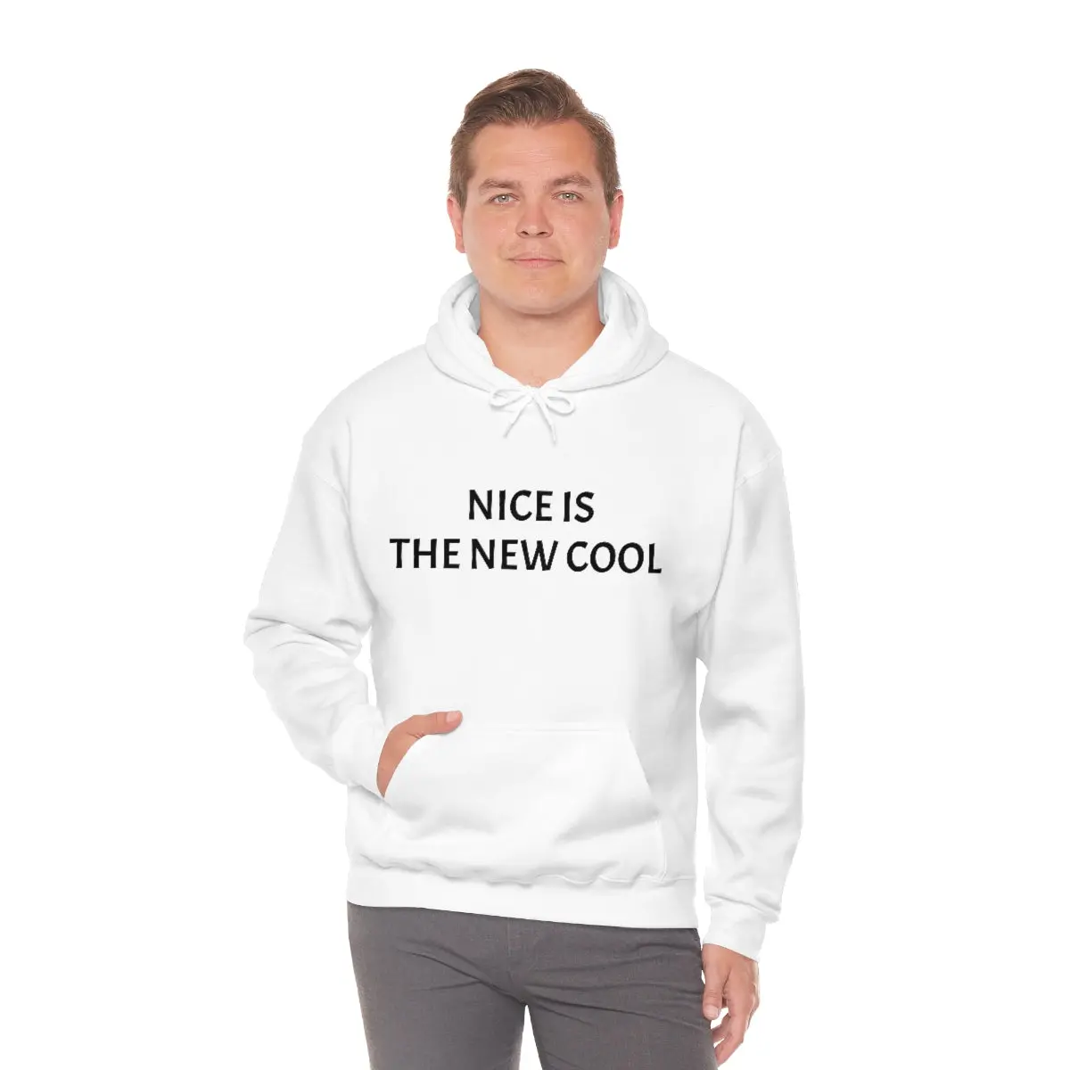 Nice Is The New Cool Heavy Blend™ Hooded Sweatshirt 5