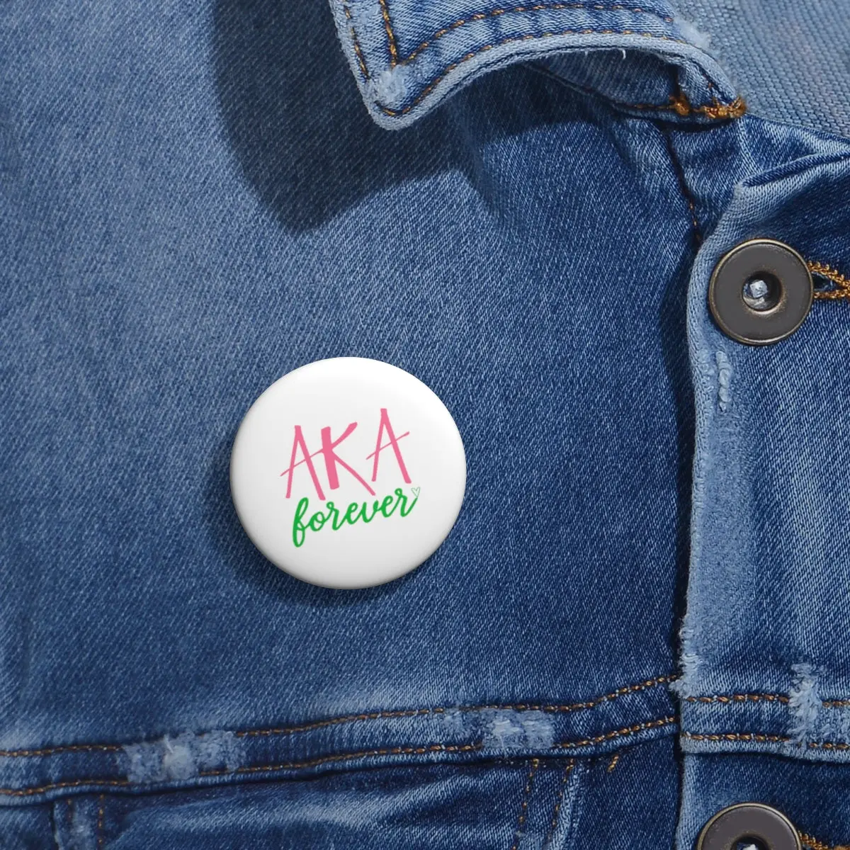 Aka Forever Custom Pin Buttons 2