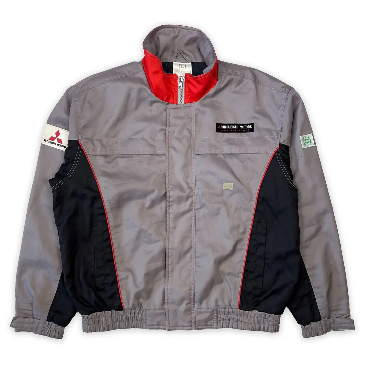 Genuine Japan Jdm Mitsubishi Motorsadvisor Parts Staff Jacket Grey 1