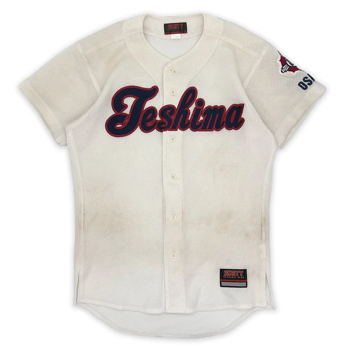 Genuine Japan Koshien Teshima Osaka High School Zett Baseball Jersey 1