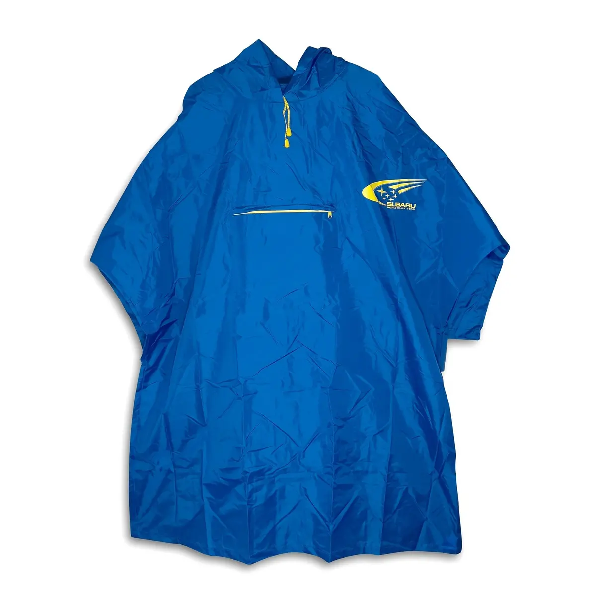 Genuine Jdm Japan Subaru Wrc World Rally Team Foldable Rain Poncho Jacket 1
