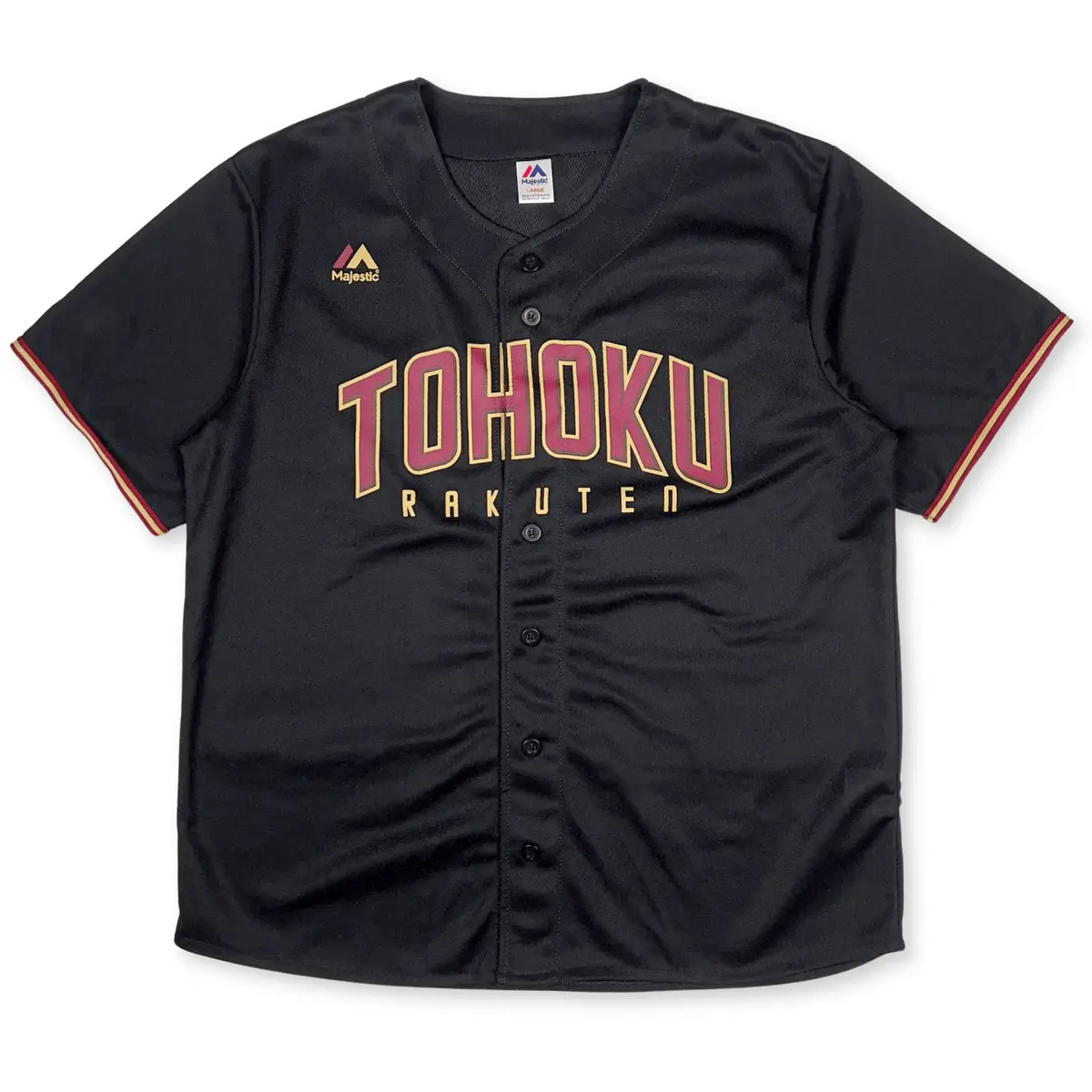 Genuine Majestic Japan Baseball Tohoku Rakuten Eagles Jersey Black V.2 1