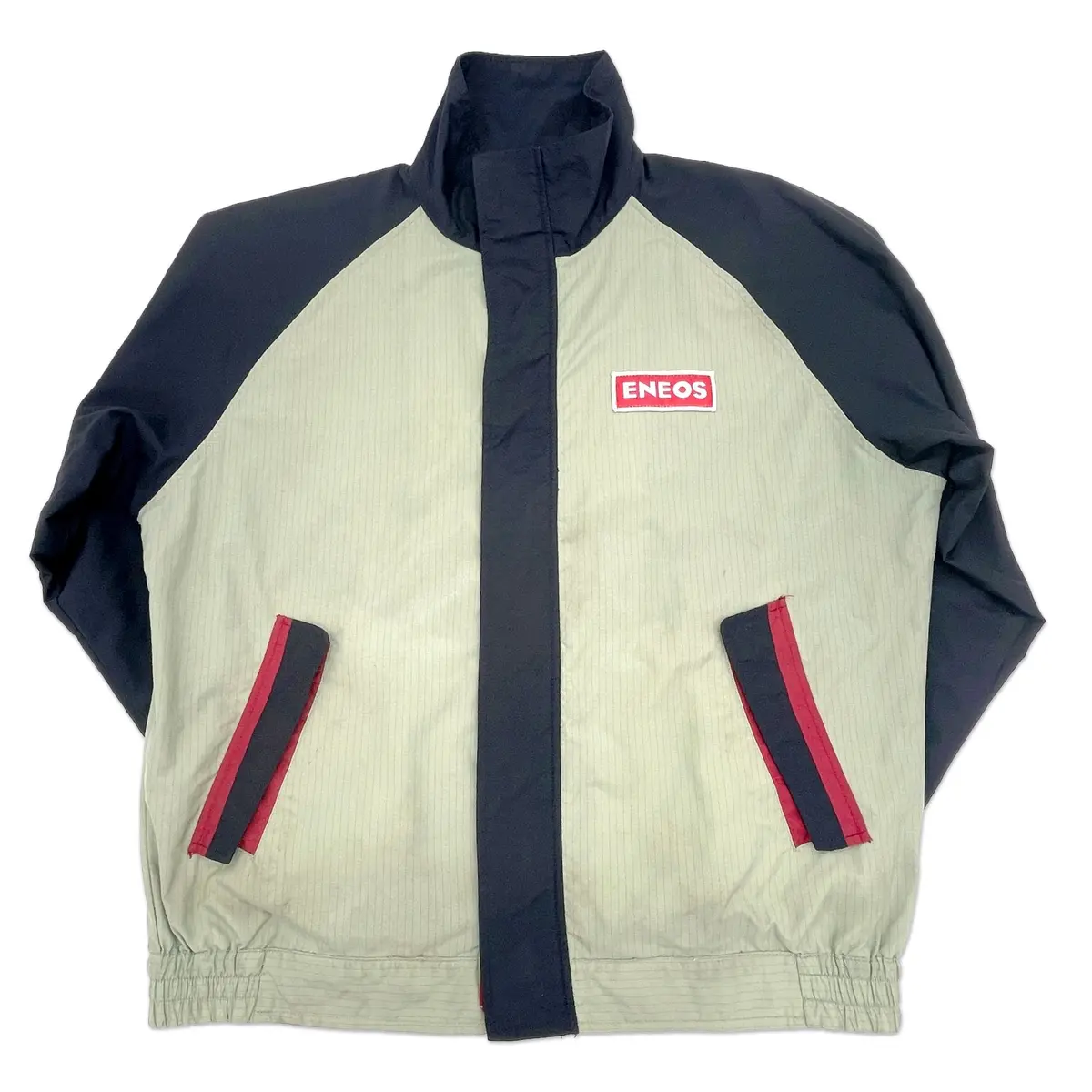New Genuine Retro Jdm Japan Eneos Oil Fuel Summer Staff Jacket Blue 1