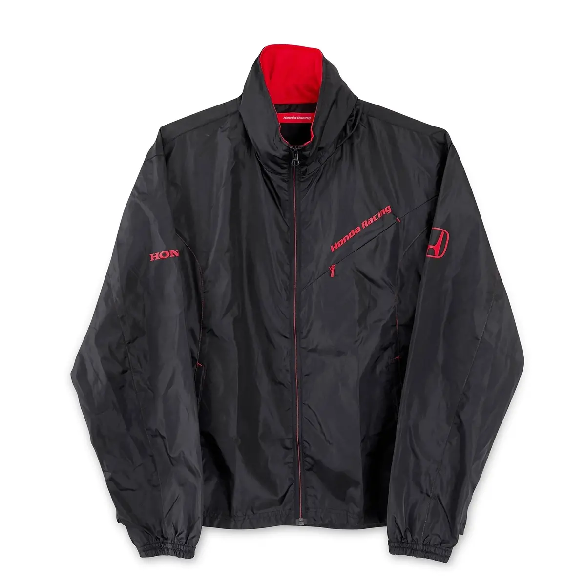 Genuine Retro Jdm Japan Honda Racing Team Jacket Windbreaker Hoodie Black 1